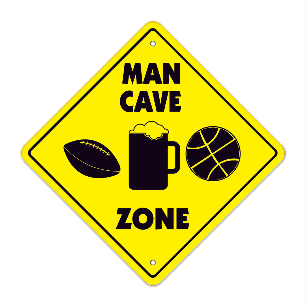 Man Cave Crossing Sign