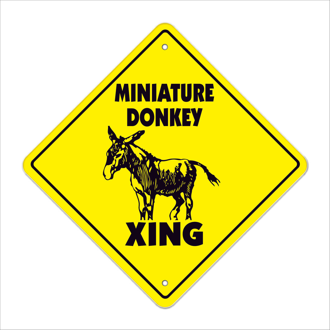 Miniature Donkey Crossing Sign