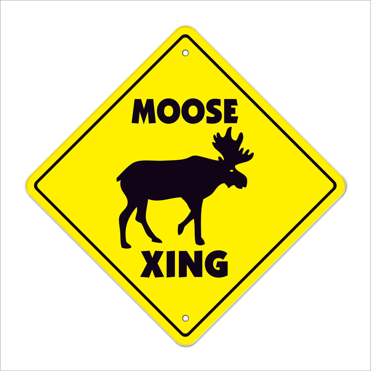 Moose Crossing Sign