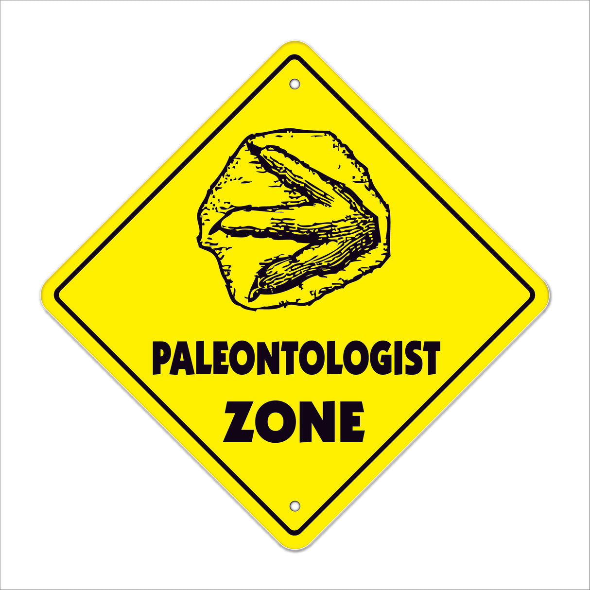 Paleontologist Crossing Sign
