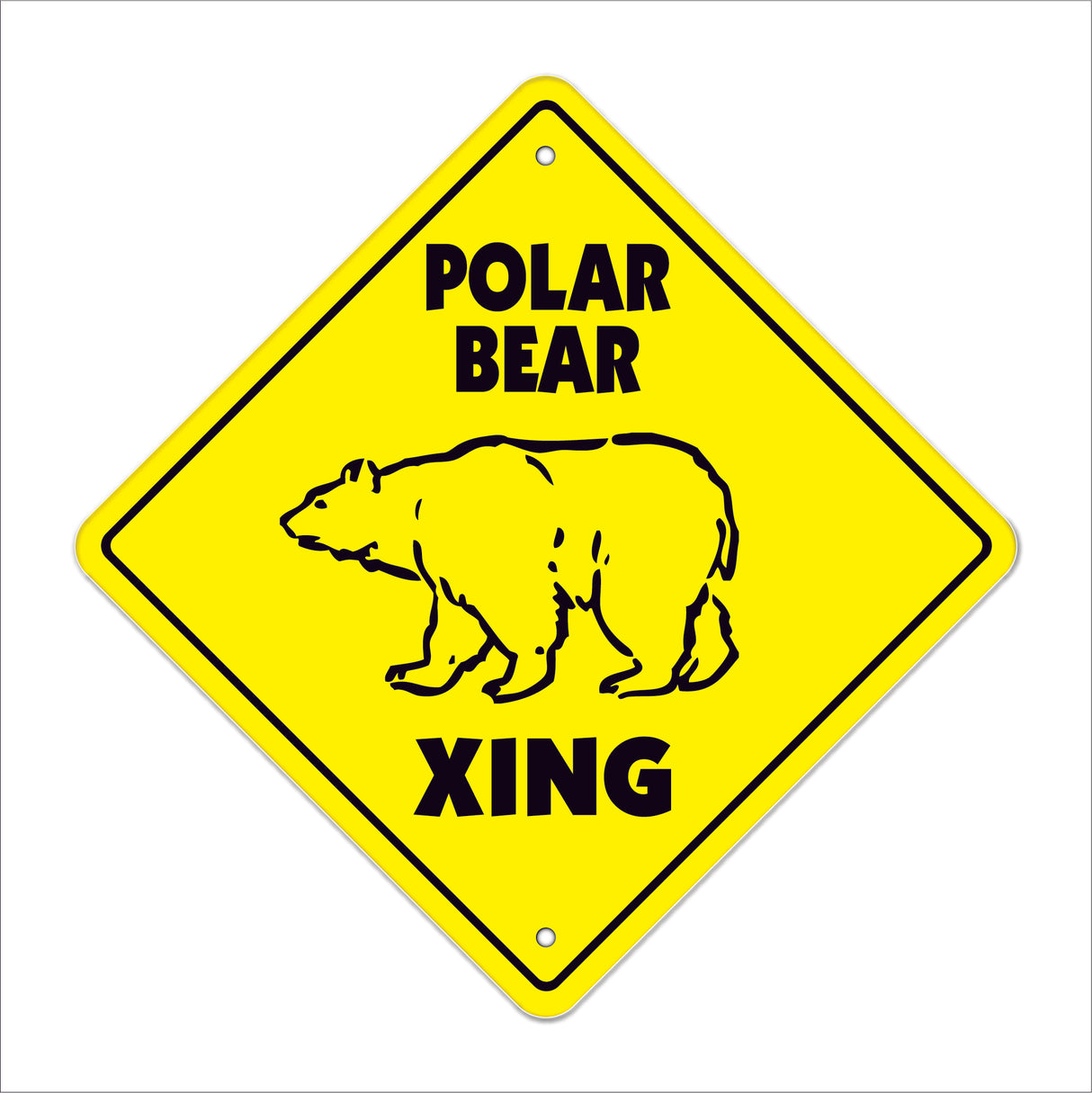 Polar Bear Crossing Sign
