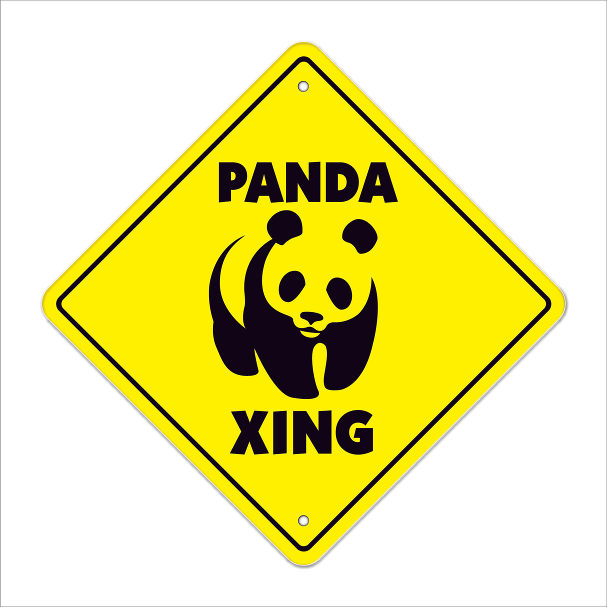 Panda Crossing Sign