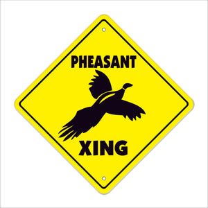 Pheasant Crossing Sign