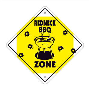 Redneck Bbq Crossing Sign