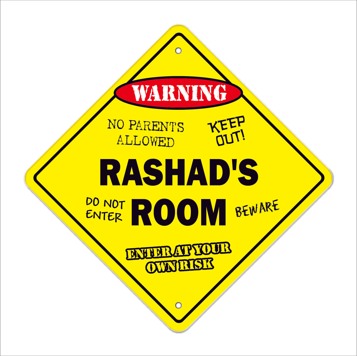 Rashad's Room Sign