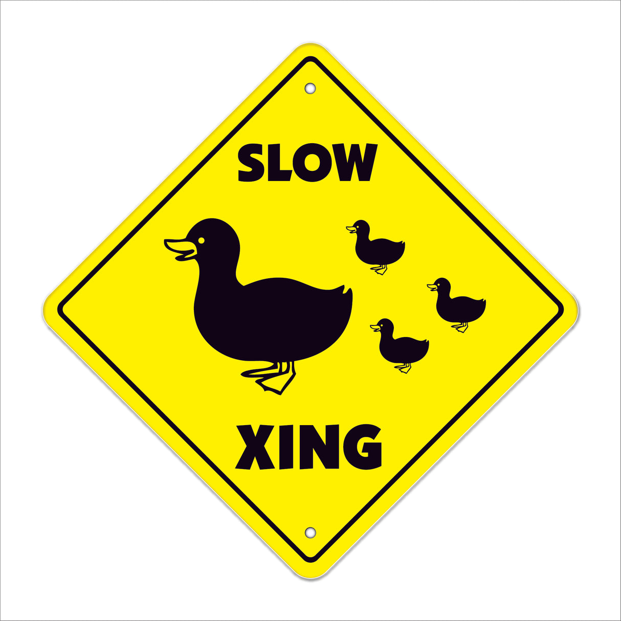 Slow Duck Crossing Sign