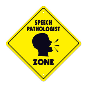 Speech Pathologist Crossing Sign