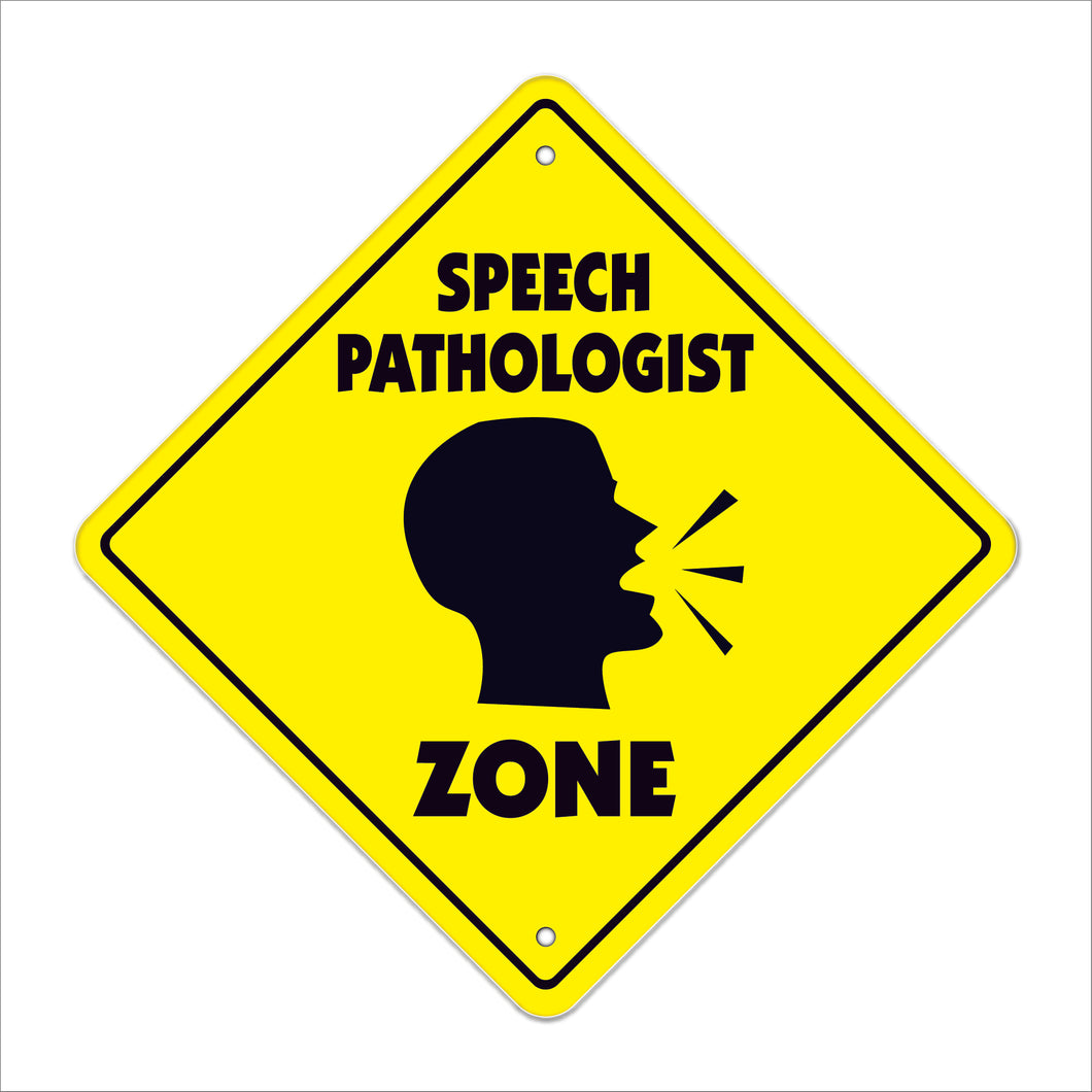 Speech Pathologist Crossing Sign