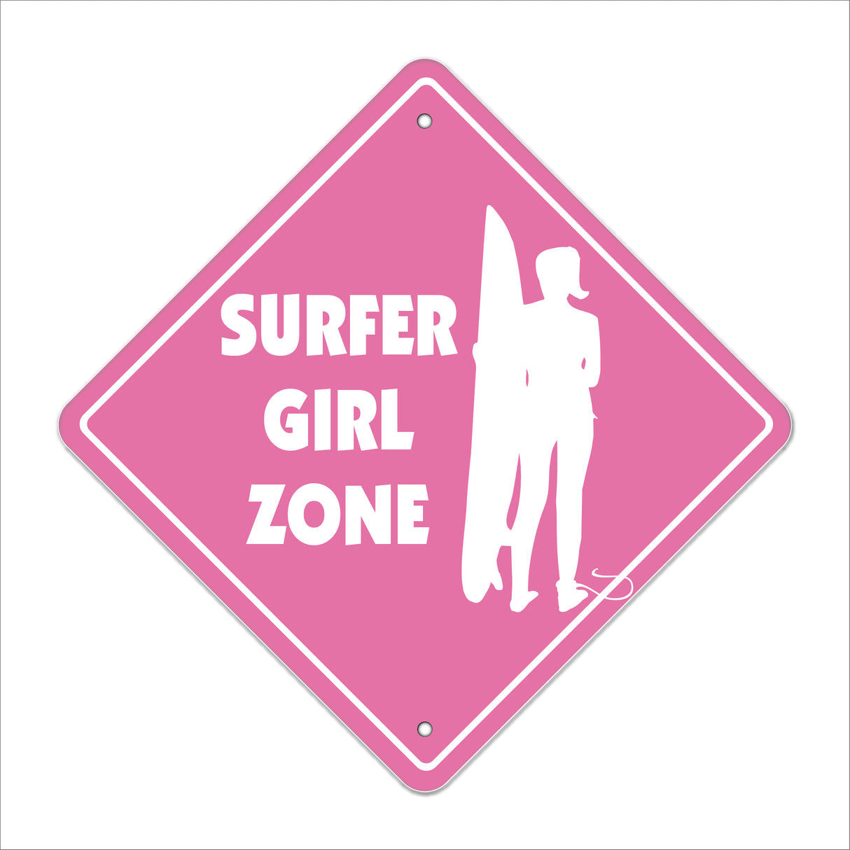 Surfer Girl Crossing Sign