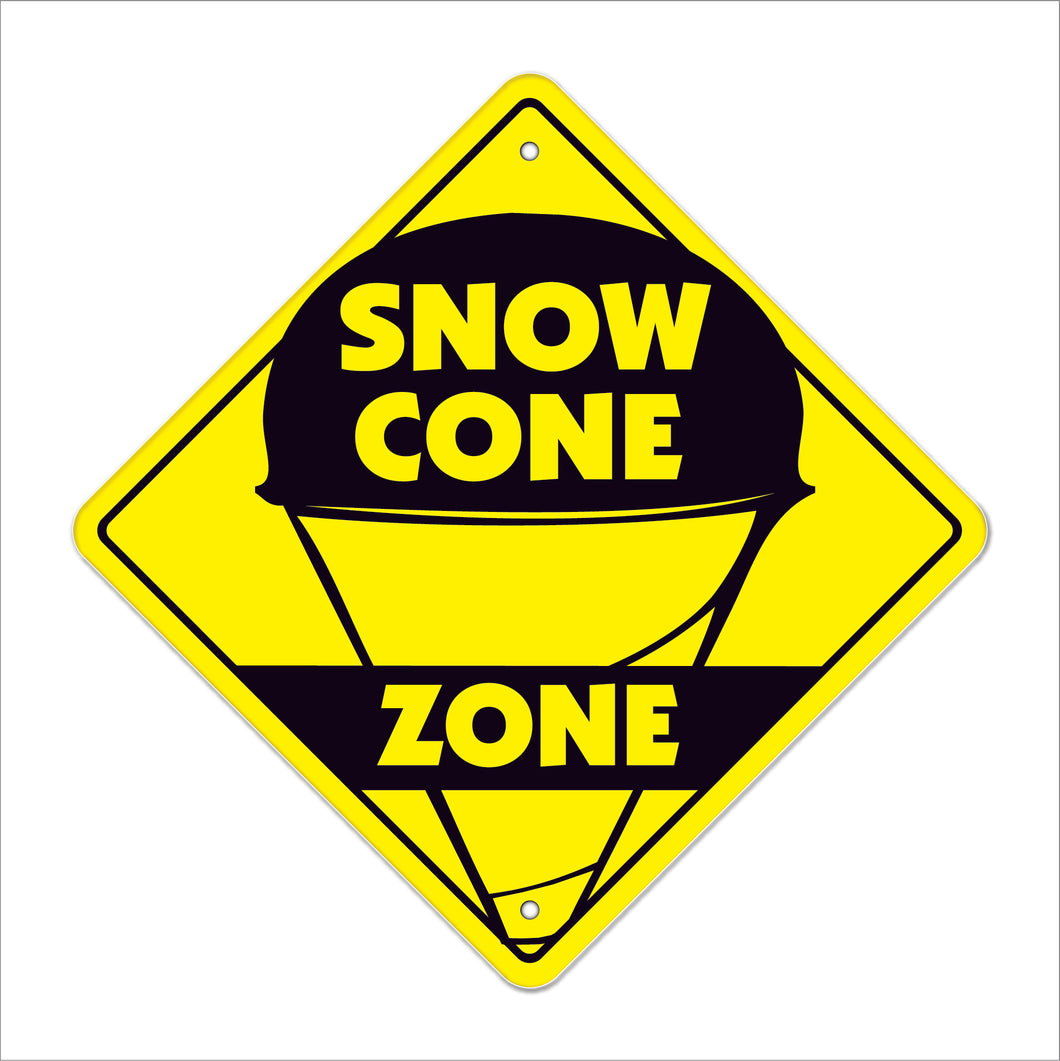 Snow Cone Crossing Sign