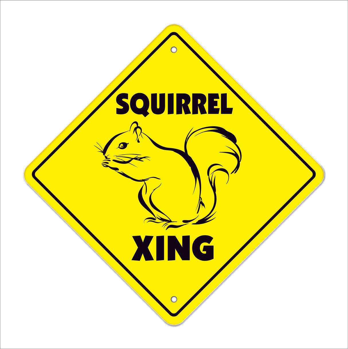 Squirrel Crossing Sign