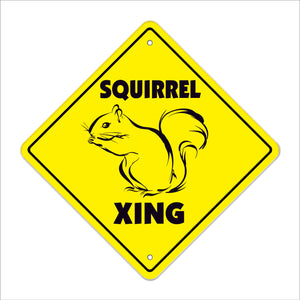 Squirrel Crossing Sign