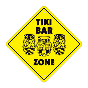 Tiki Bar Crossing Sign
