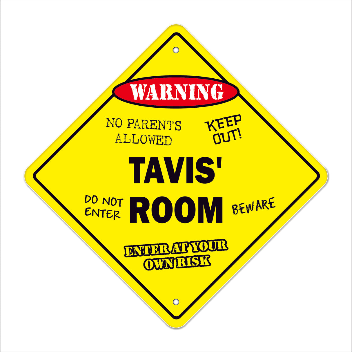 Tavis' Room Sign