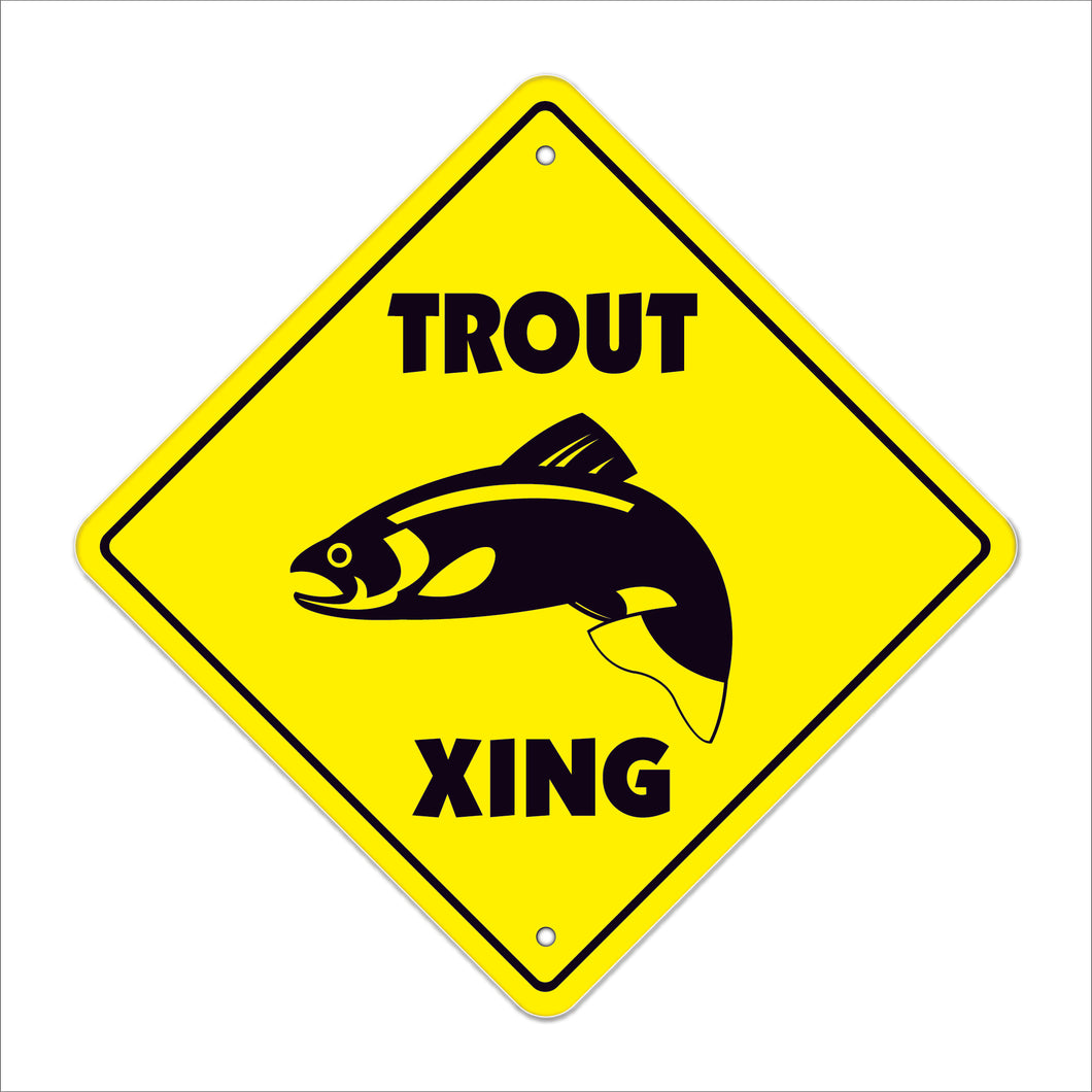 Trout Crossing Sign