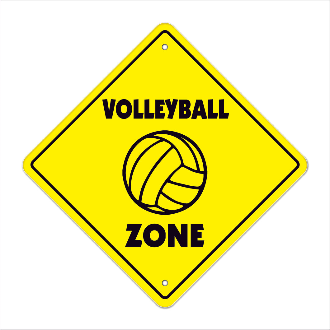 Volleyball Crossing Sign