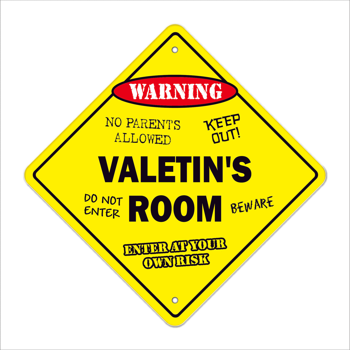 Valetin's Room Sign
