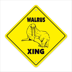 Walrus Crossing Sign