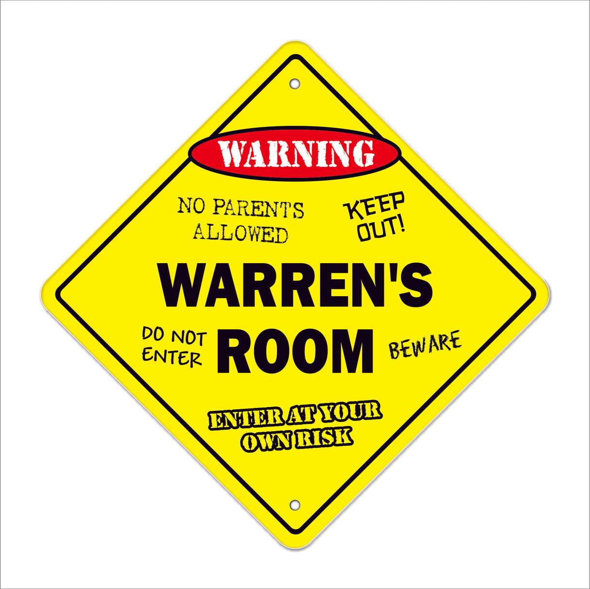 Warren's Room Sign