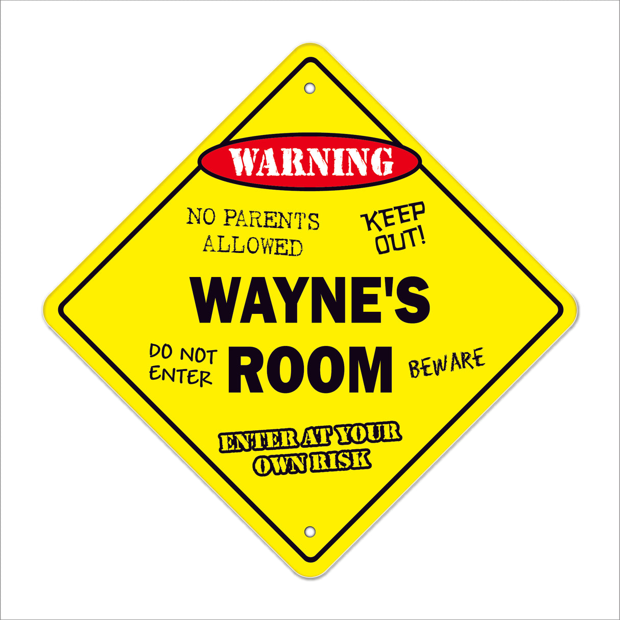 Wayne's Room Sign