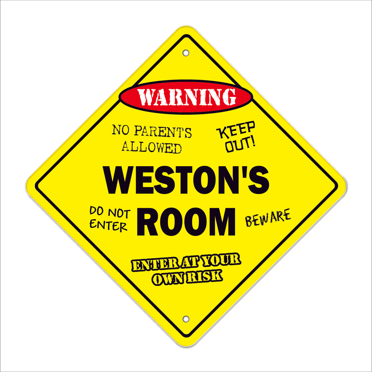 Weston's Room Sign