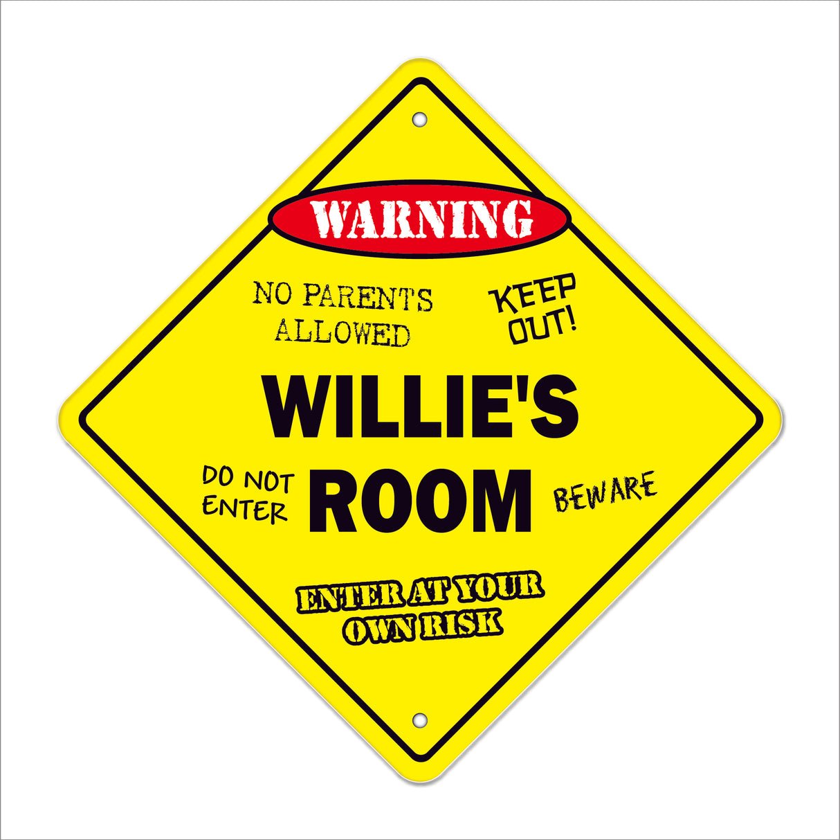 Willie's Room Sign