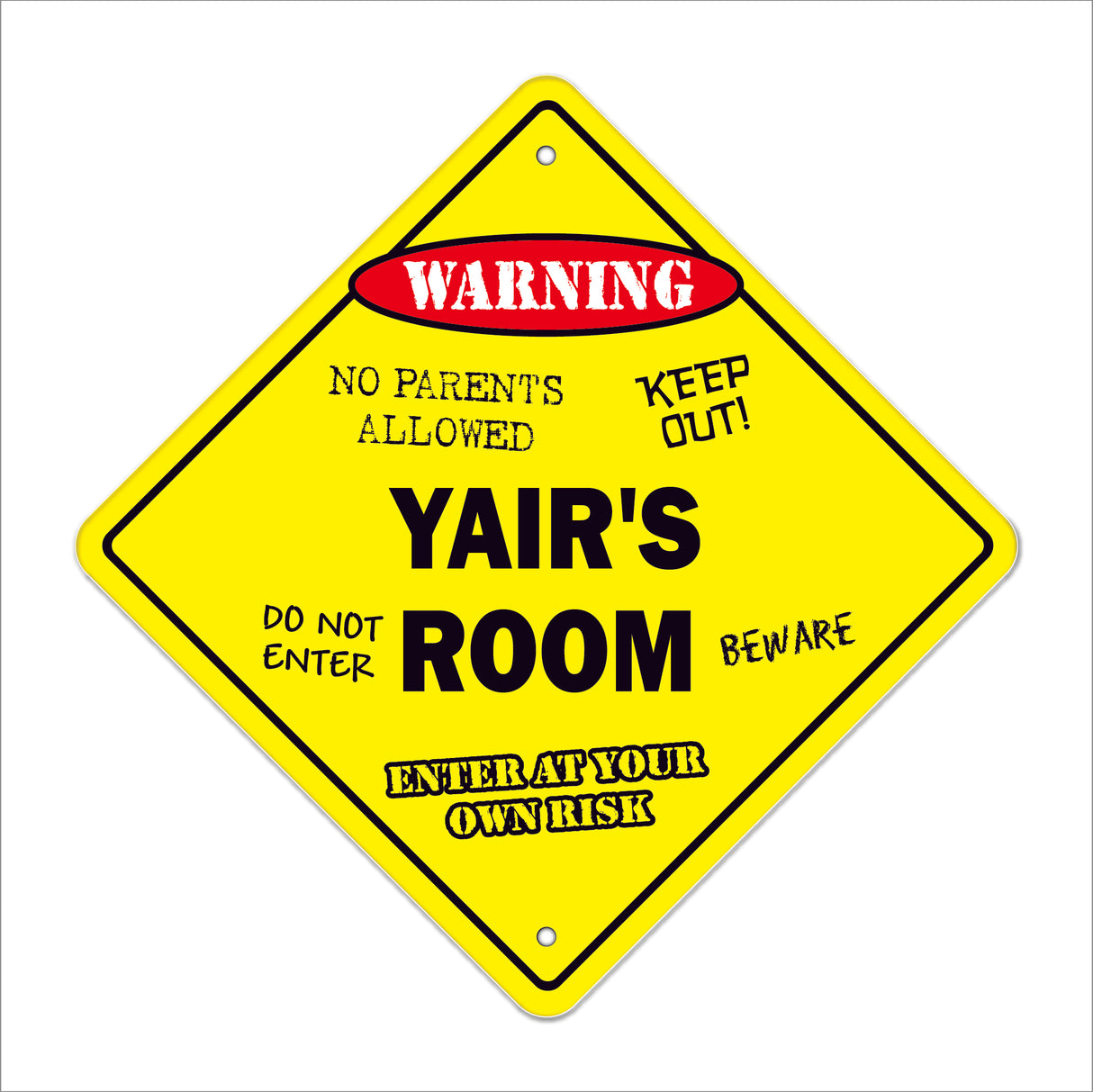 Yair's Room Sign