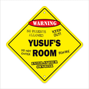 Yusuf's Room Sign