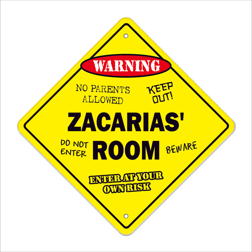 Zacarias' Room Sign