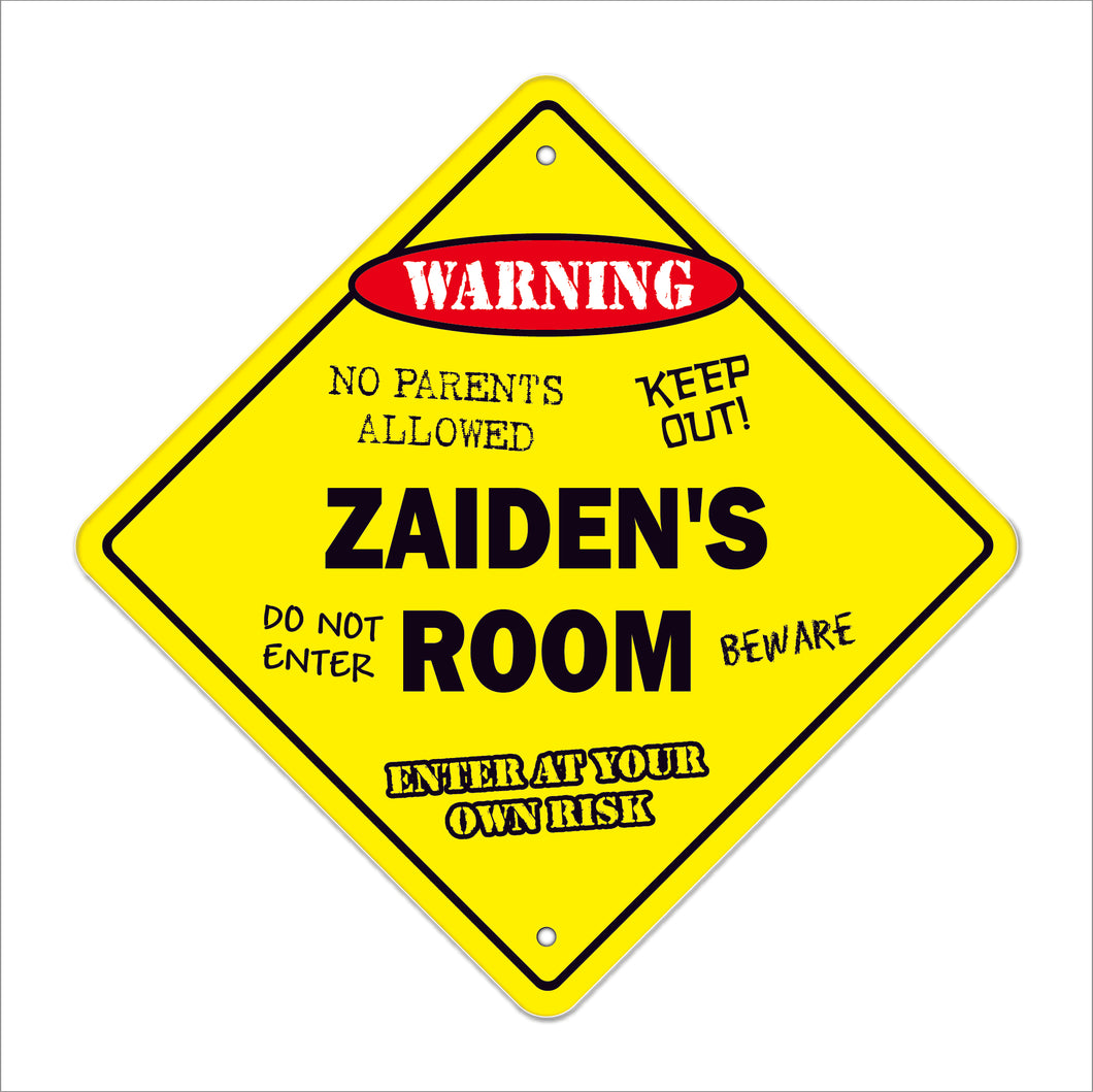 Zaiden's Room Sign