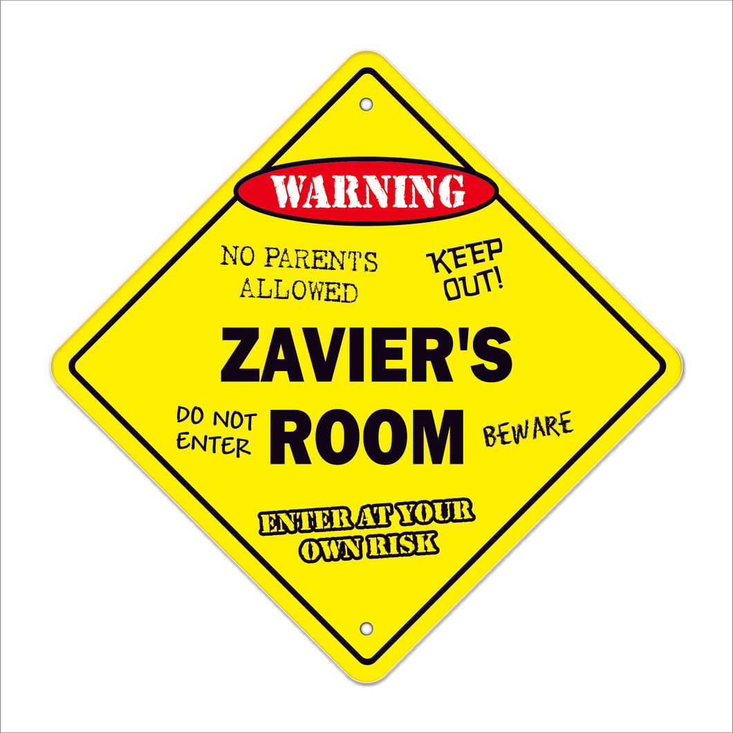Zavier's Room Sign