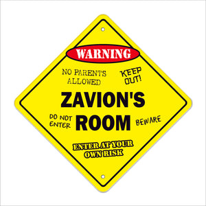 Zavion's Room Sign