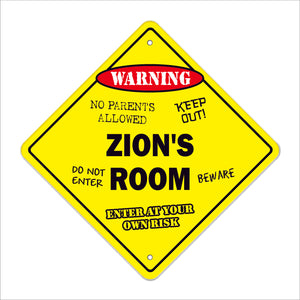 Zion's Room Sign