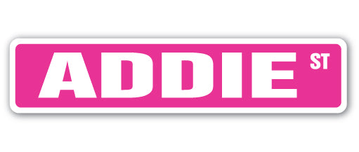 Addie Street Vinyl Decal Sticker