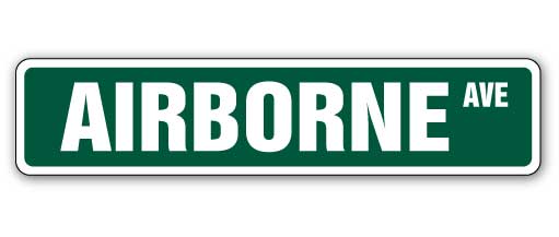 Airborne Street Vinyl Decal Sticker