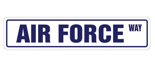 AIR FORCE Street Sign