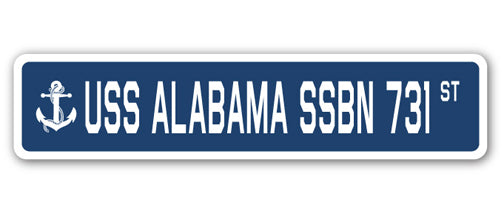 USS Alabama Ssbn 731 Street Vinyl Decal Sticker