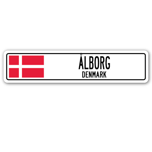 ELBORG, DENMARK Street Sign