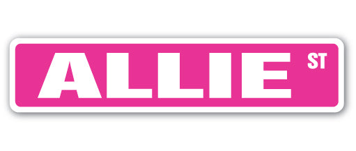 Allie Street Vinyl Decal Sticker