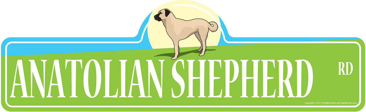 Anatolian Shepherd Street Sign