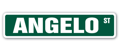 ANGELO Street Sign