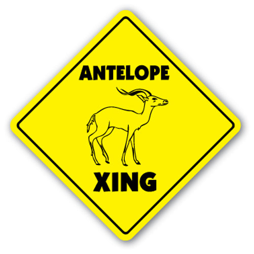 Antelope Crossing Vinyl Decal Sticker