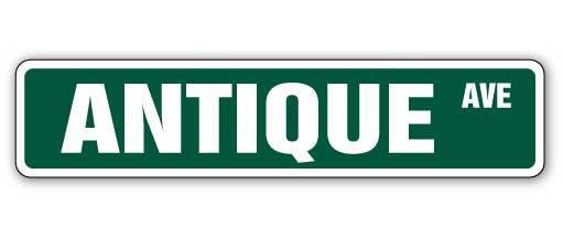 Antique Street Vinyl Decal Sticker