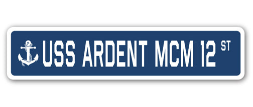 USS Ardent Mcm 12 Street Vinyl Decal Sticker