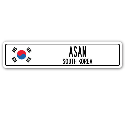 ASAN, SOUTH KOREA Street Sign