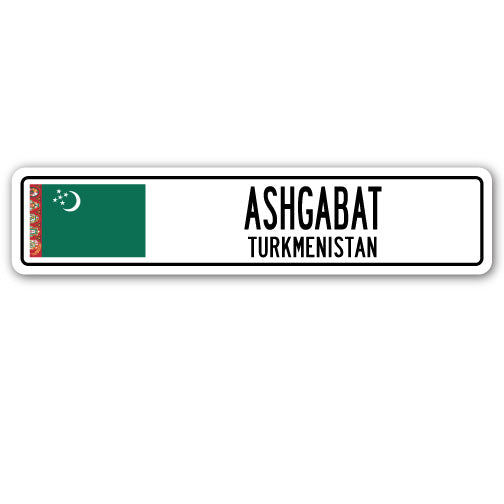 ASHGABAT, TURKMENISTAN Street Sign