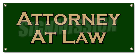 Attorney At Law Banner