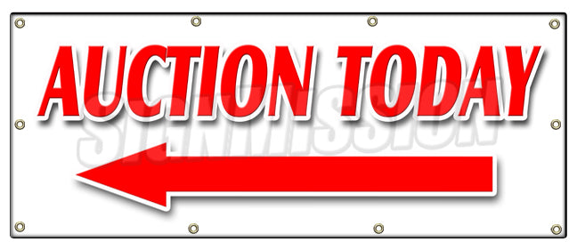 Auction Today Left Arrow Banner