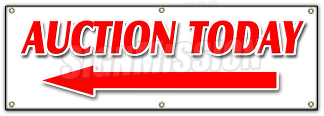 Auction Today Left Arrow Banner