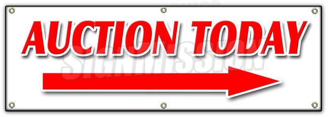 Auction Today Right Arrw Banner
